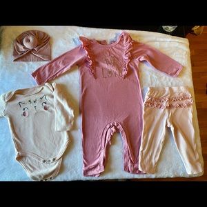 Baby girls set of 4 items
